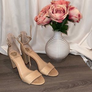 Vince Camuto Corlina Nude Heels 10.5
